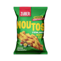 Züber Glütensiz Noutos Fırınlanmış Kajun Baharatlı Nohut Cipsi (55 g)