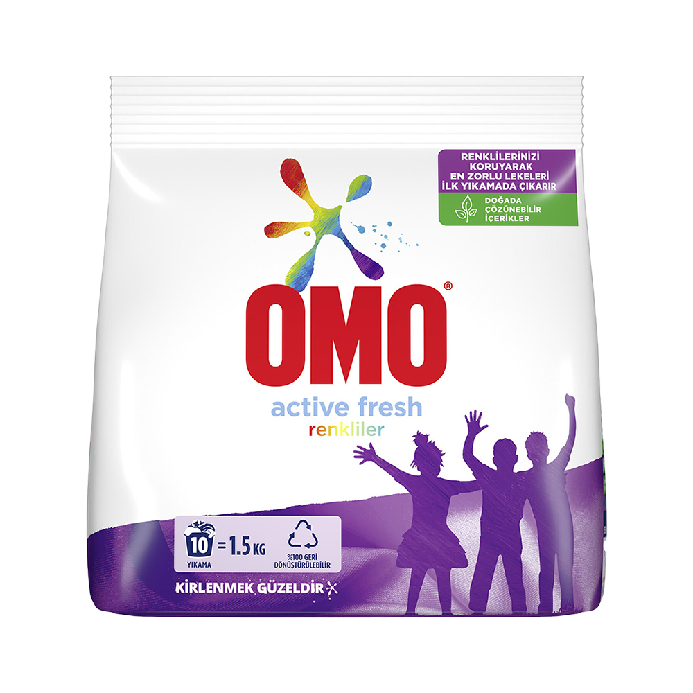 Omo Toz Çamaşır Deterjanı Color 10 Yıkama (1,5 kg)_0