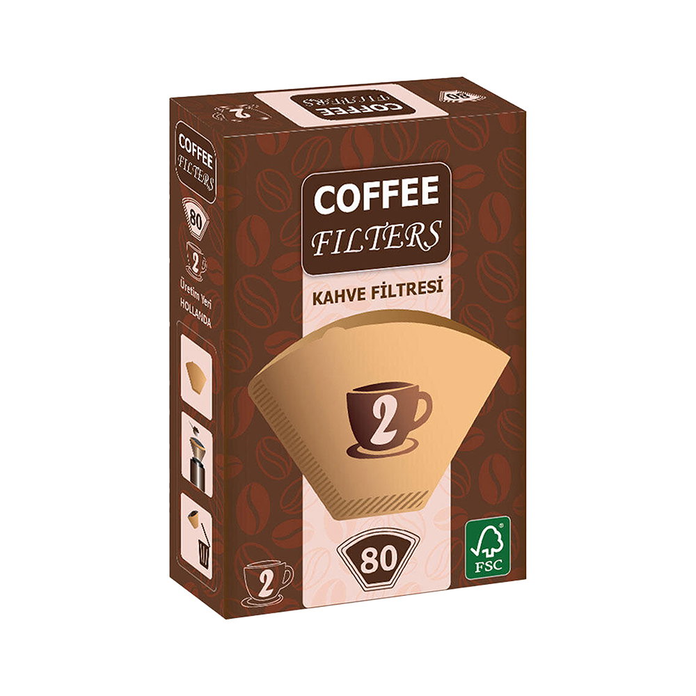Coffee Filters Kahve Filtresi No: 2 (80'li)
