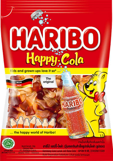 Haribo jellies happy cola 80g_0