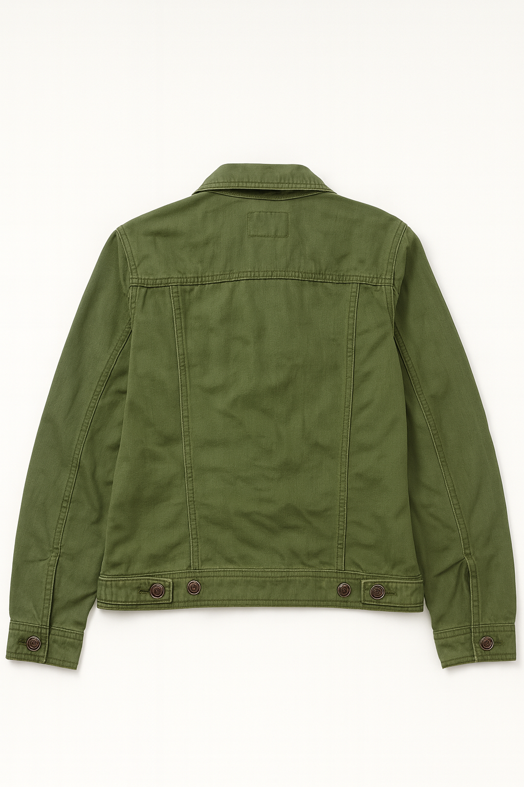 Chaqueta verde oliva de estilo clásico con botones frontales Old Navy - Size XS_1