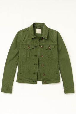 Chaqueta verde oliva de estilo clásico con botones frontales Old Navy - Size XS