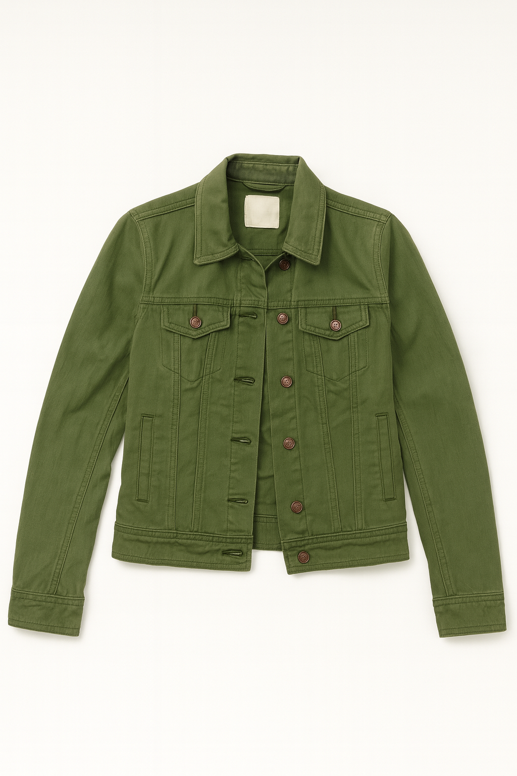 Chaqueta verde oliva de estilo clásico con botones frontales Old Navy - Size XS