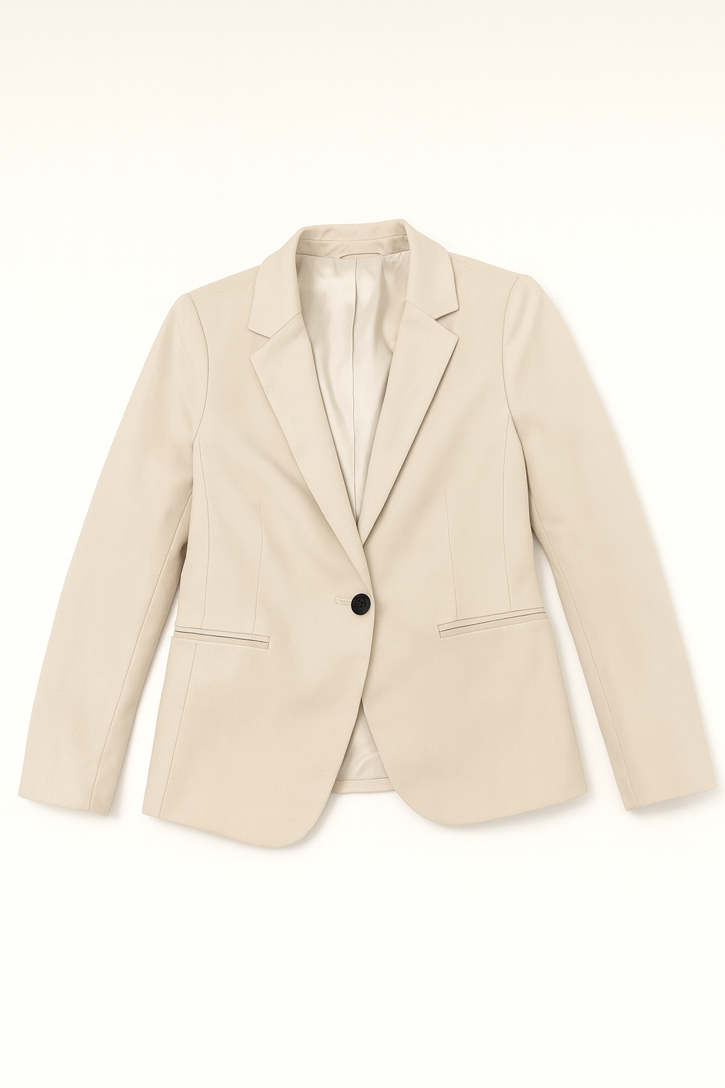 Blazer gris clásico de corte estructurado H&M - Size 6