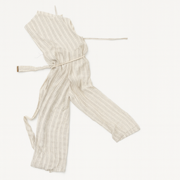 Jumpsuit beige de rayas finas con cinturón Calvin Klein - Size 4