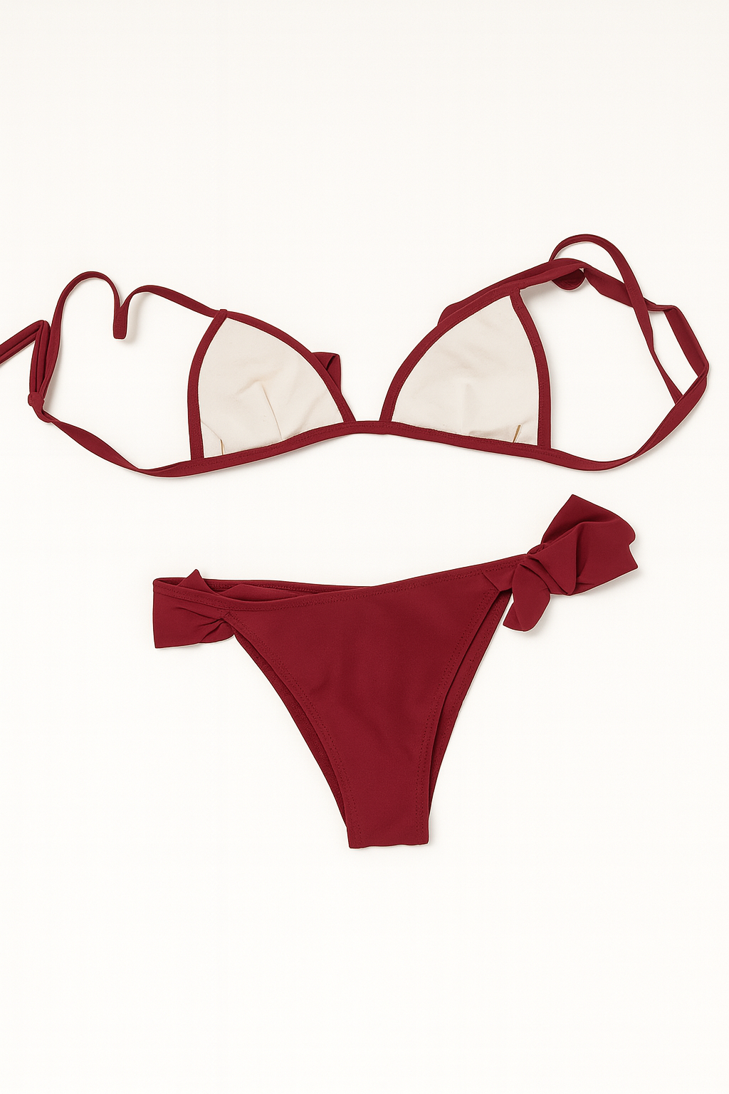 Bikini color vino con volantes - Size S_1