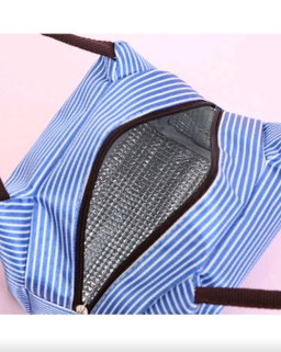 Striped Shimmer Lunch Bag