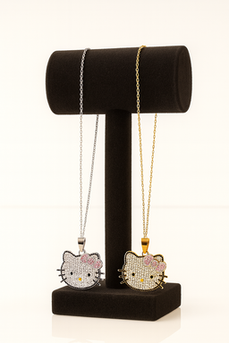 Hello Kitty Crystal Pendant Necklace 