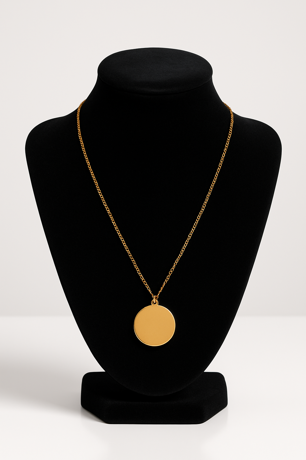 Minimalist Round Pendant Necklace
