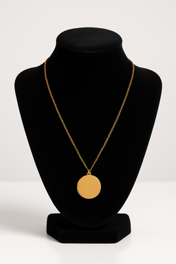 Minimalist Round Pendant Necklace