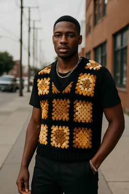 Handmade Men’s Crochet Vest