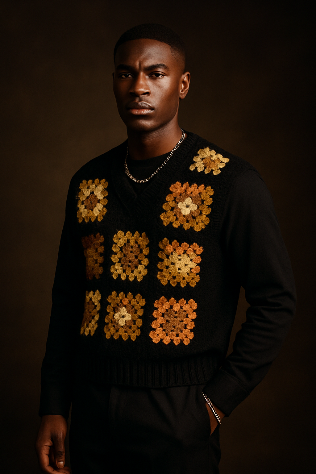 Handmade Men’s Crochet Vest_0