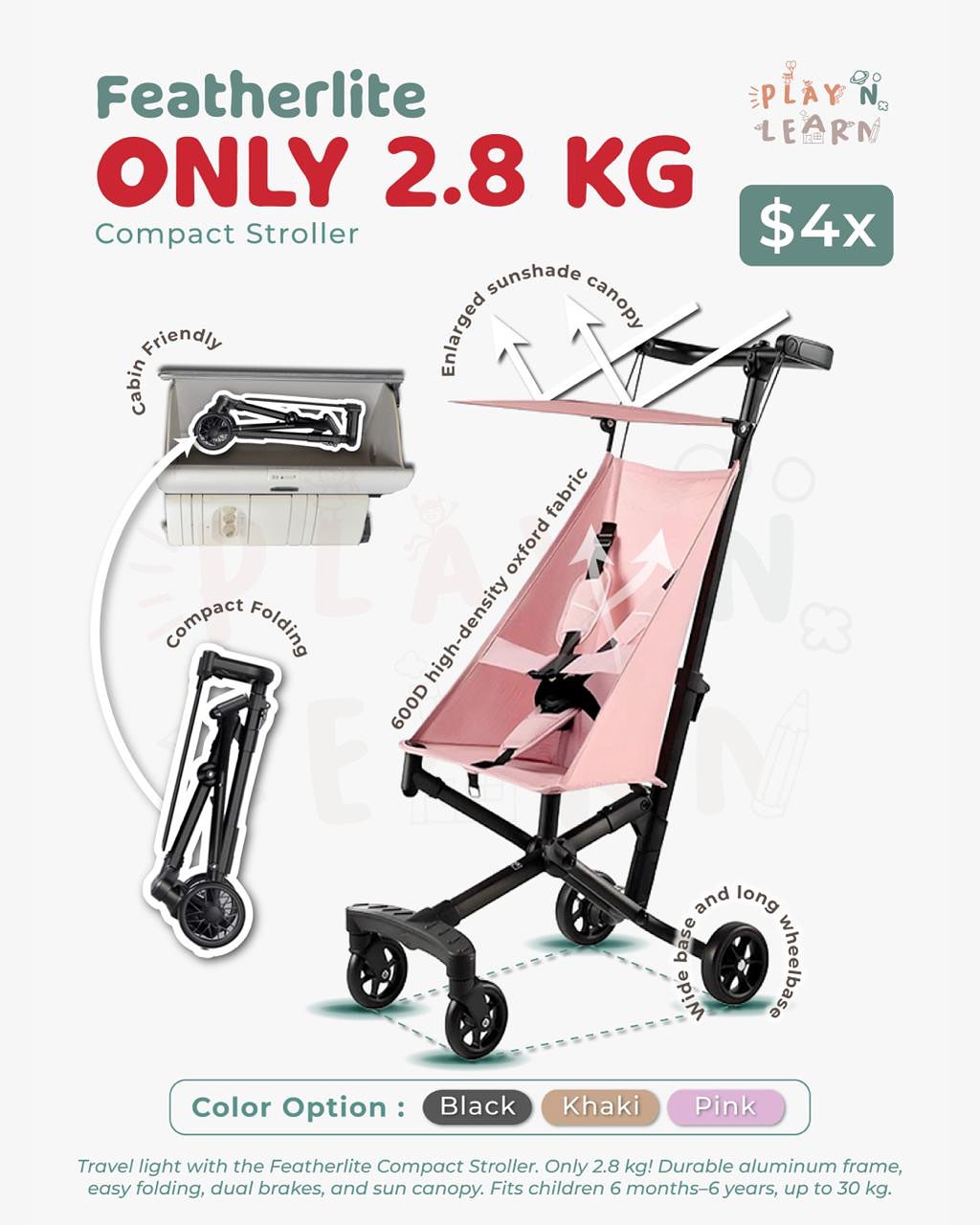 FEATHERLITE COMPACT STROLLER _1