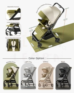 Auto-folding dual facing cabin Stroller 