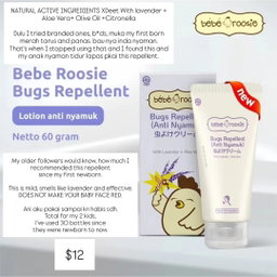 BUGS REPELLENT BEBE ROSIE 