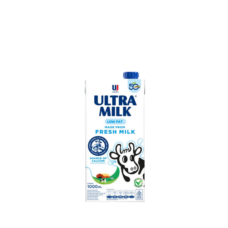 Ultra Milk Low Fat Susu UHT 1000ml