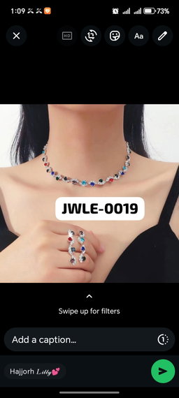 JWLE-0019	colored diamond set