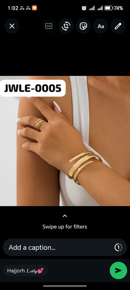 JWLE-0005	Delicate Pearl Bracelete and rings
