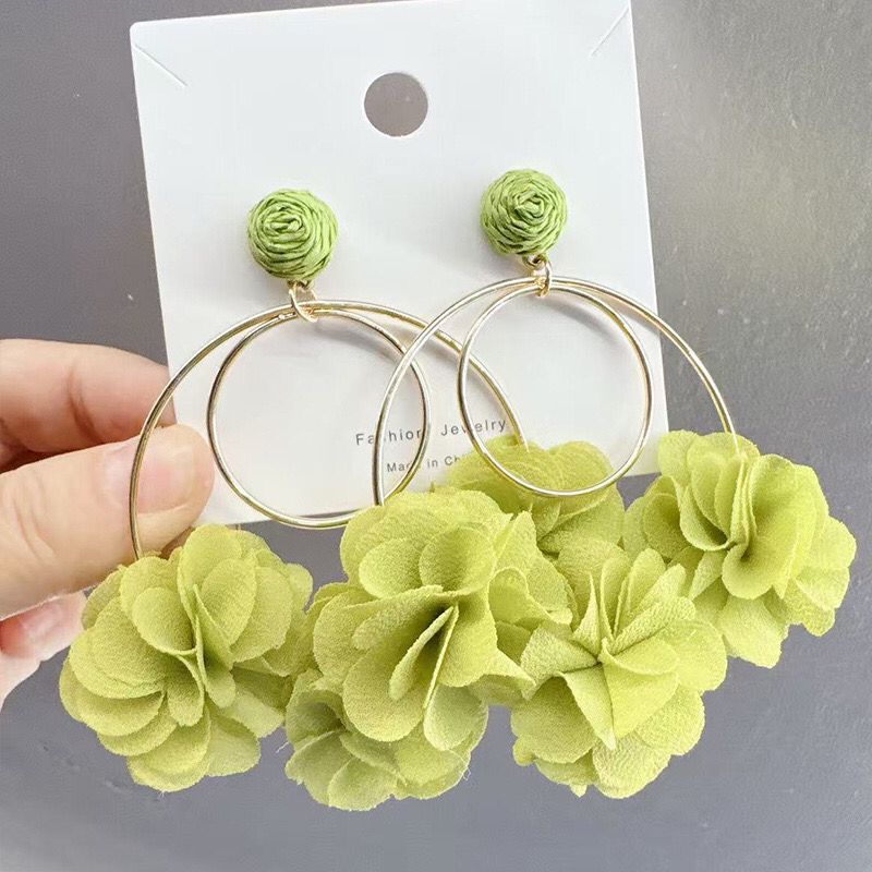 Flower Silver Stud Earrings_4