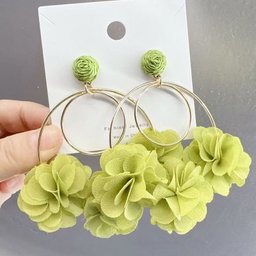 Flower Silver Stud Earrings