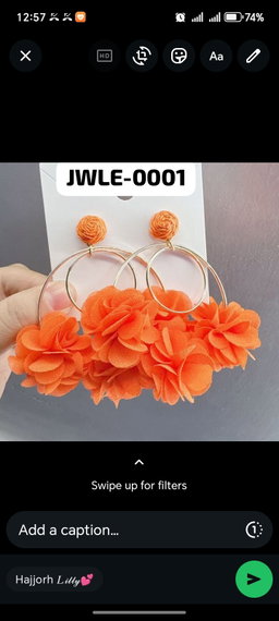 Flower Silver Stud Earrings