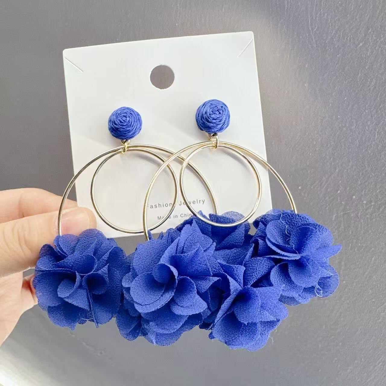 Flower Silver Stud Earrings_1