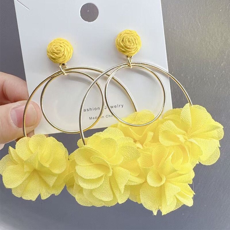 Flower Silver Stud Earrings_6