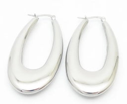 Oval Hoop Earrings 