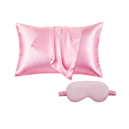 Silk Pillow Case (1) + Sleep Mask Set