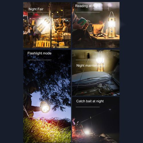 Solar Camping Lantern Folding Flashlight Outdoor Portable_6