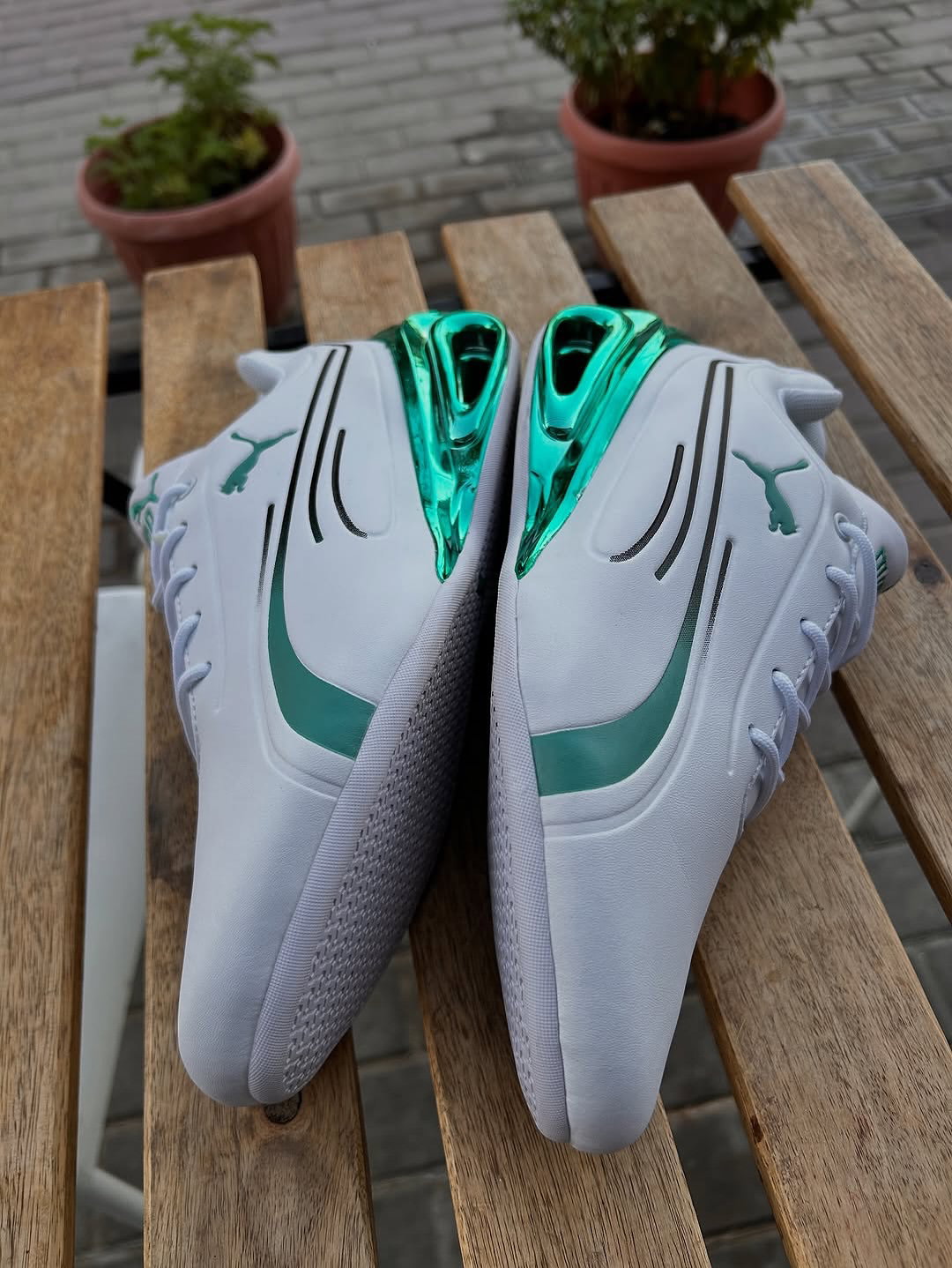 PUMA Super GT Sport "White/Green"_3