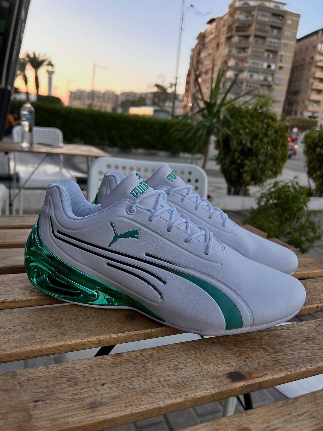 PUMA Super GT Sport "White/Green"