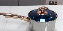  14 Pcs Non-Stick Stainless Steel Cookware Pot Sets with Glass Lids 