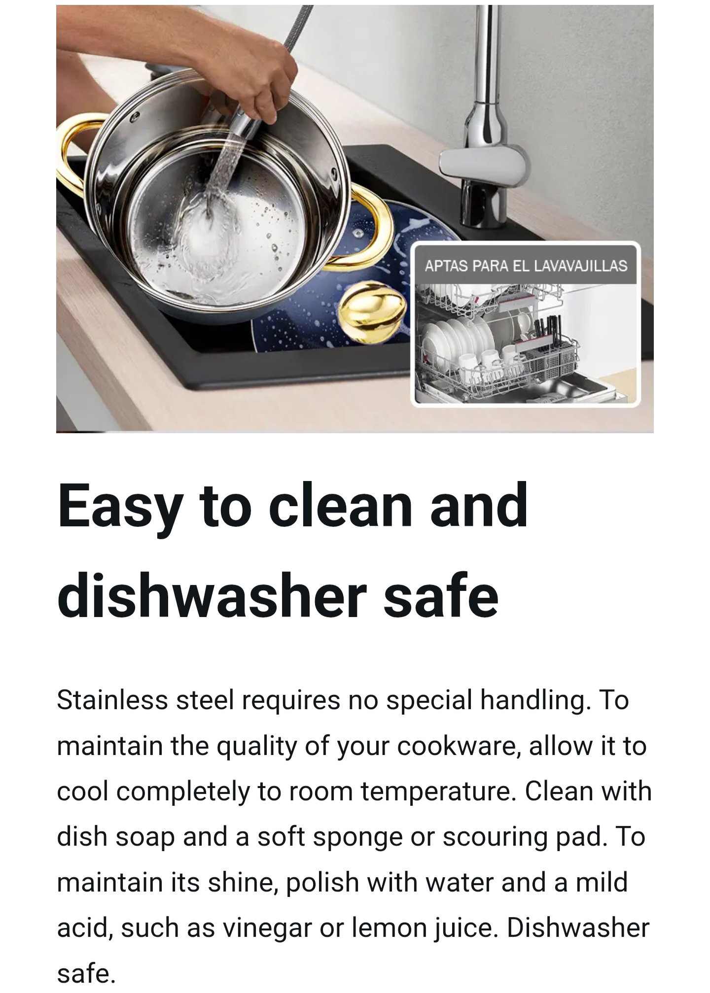  14 Pcs Non-Stick Stainless Steel Cookware Pot Sets with Glass Lids _8