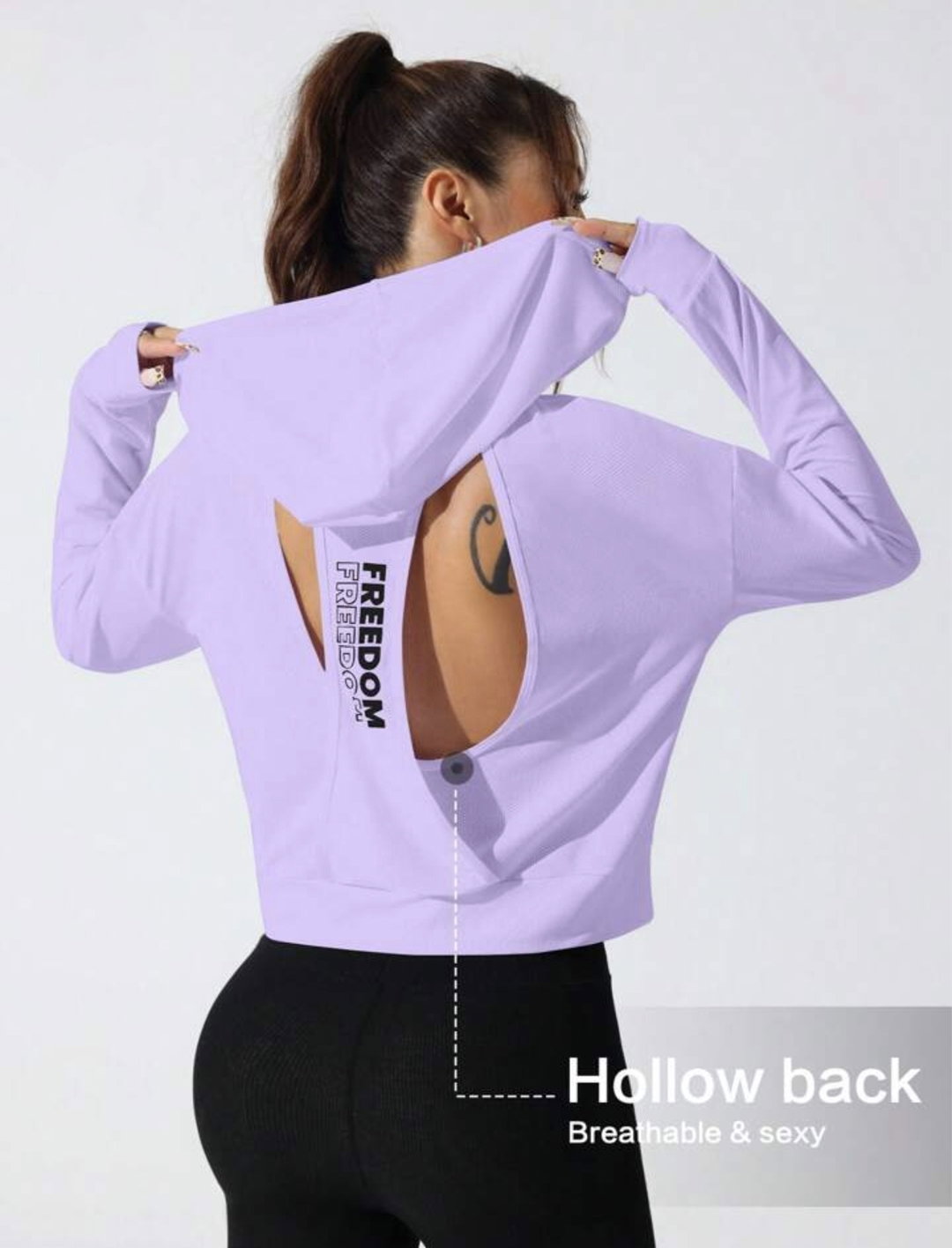 Purple Racerback Hoodies