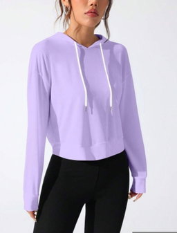 Purple Racerback Hoodies   