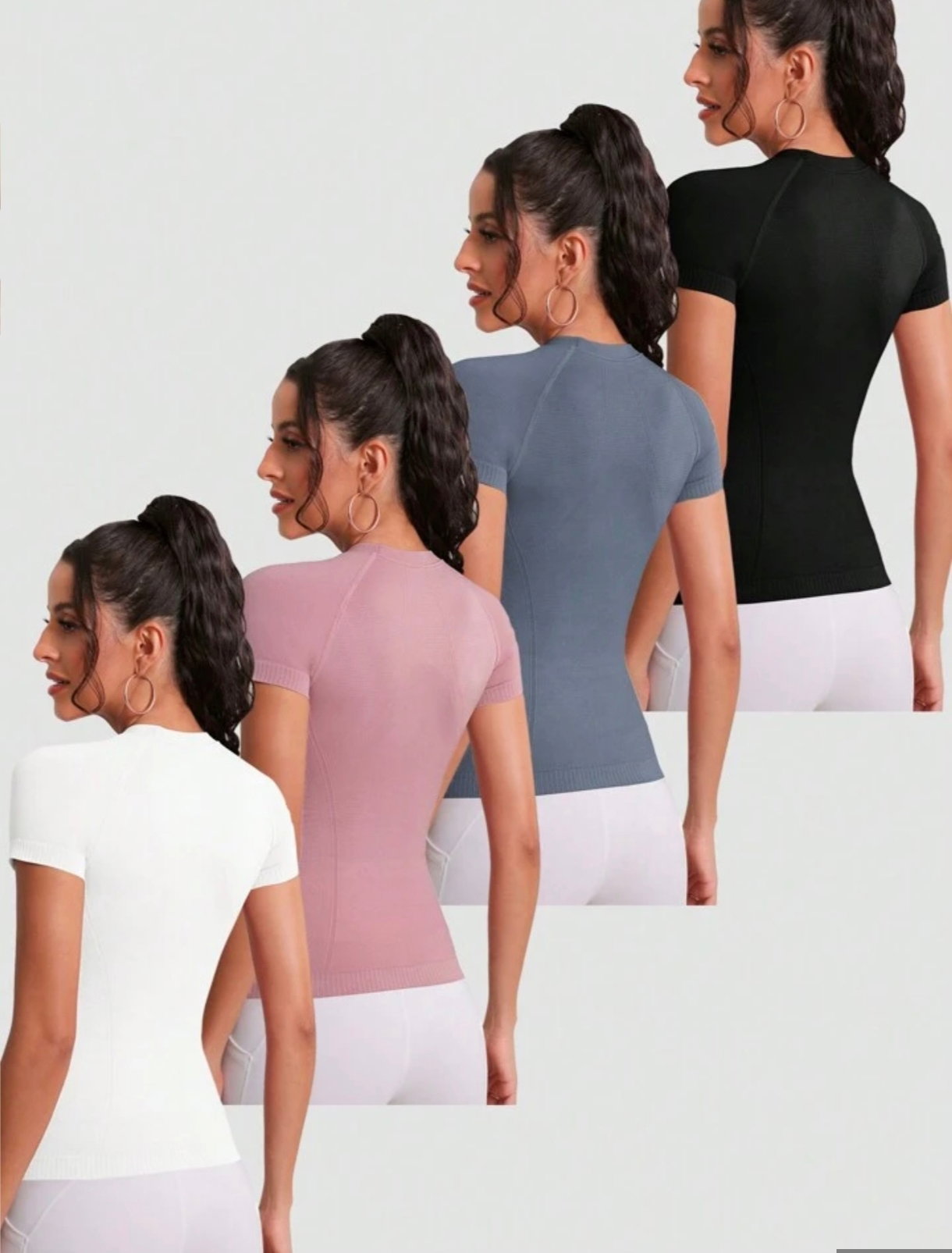 4pc Women Exercise T-shirts_1
