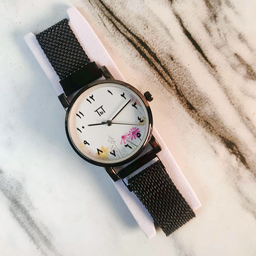 Mesh Edition Flower White Dial