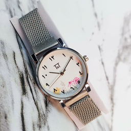 Mesh Edition Flower White Dial