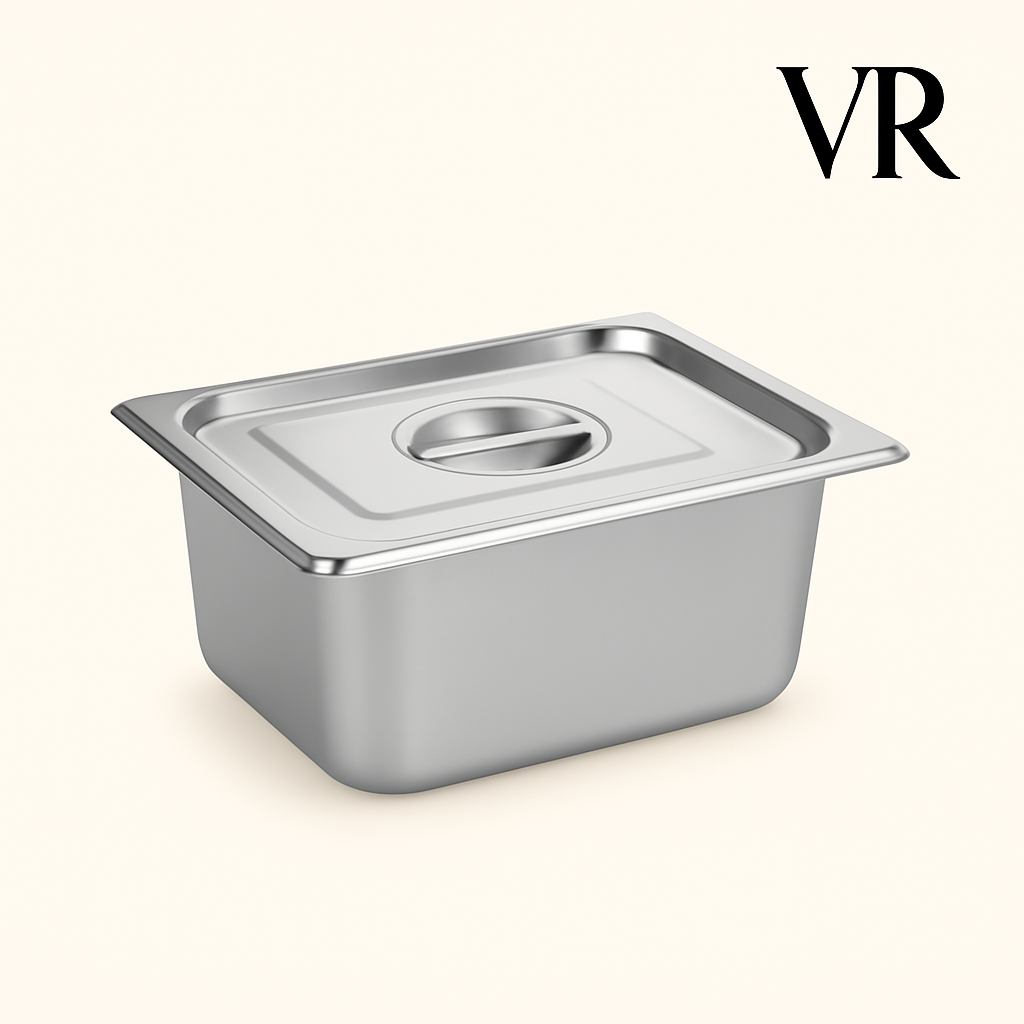 GASTRONORM 1/2 (L325mm x W265mm x H100mm) With Lid
