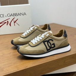 Dolce & Gabbana DG Cushion “Beige” Suede & Mesh