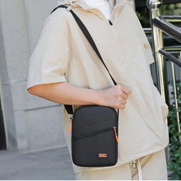 Unisex Crossbody Bag - Black 