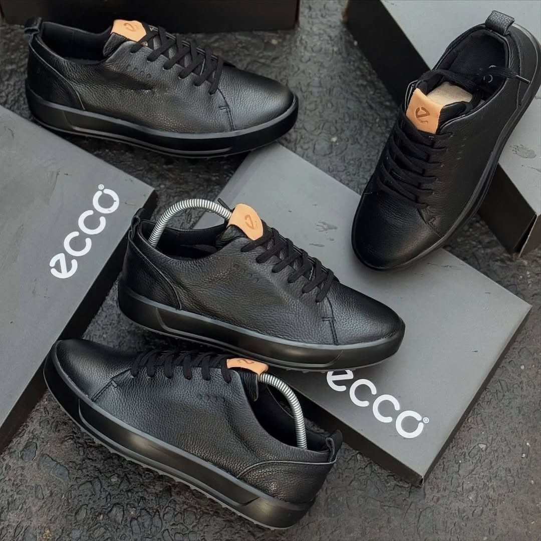Ecco Soft 7 Leather “Triple Black”_1