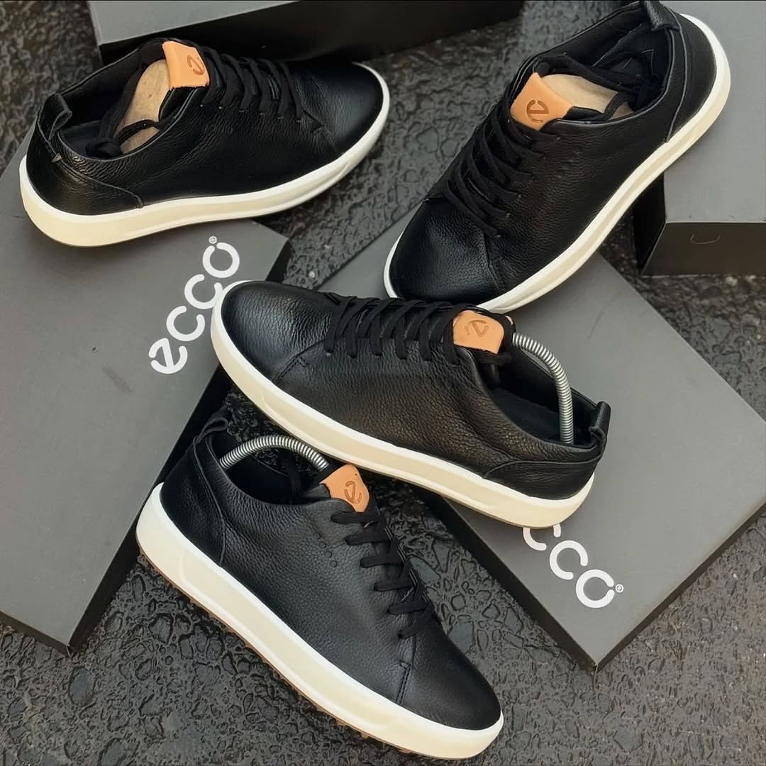 Ecco Soft 7 Leather “Black/White”_1