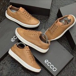 Ecco Soft 7 Leather “Brown/White”