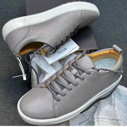 Ecco Soft 7 Leather “Grey/White”