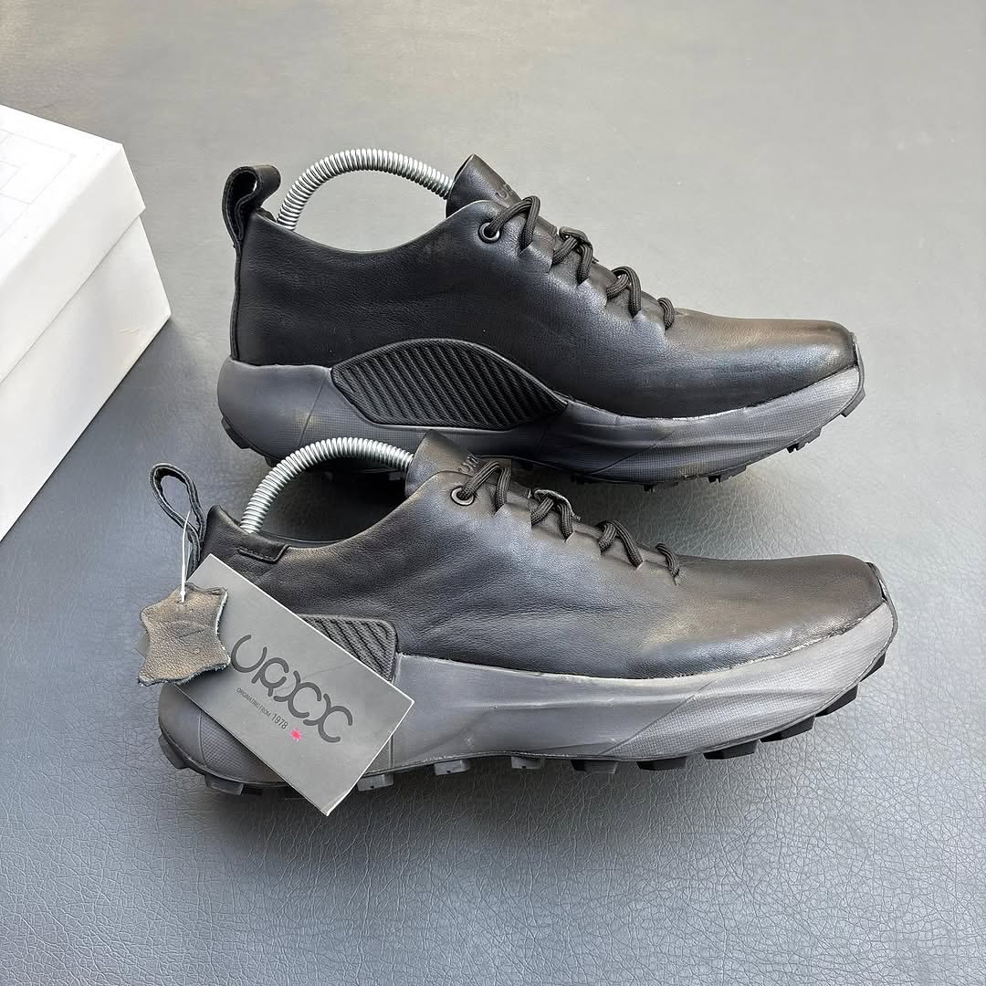 Ecco GK Soft Leather “Black/Grey”