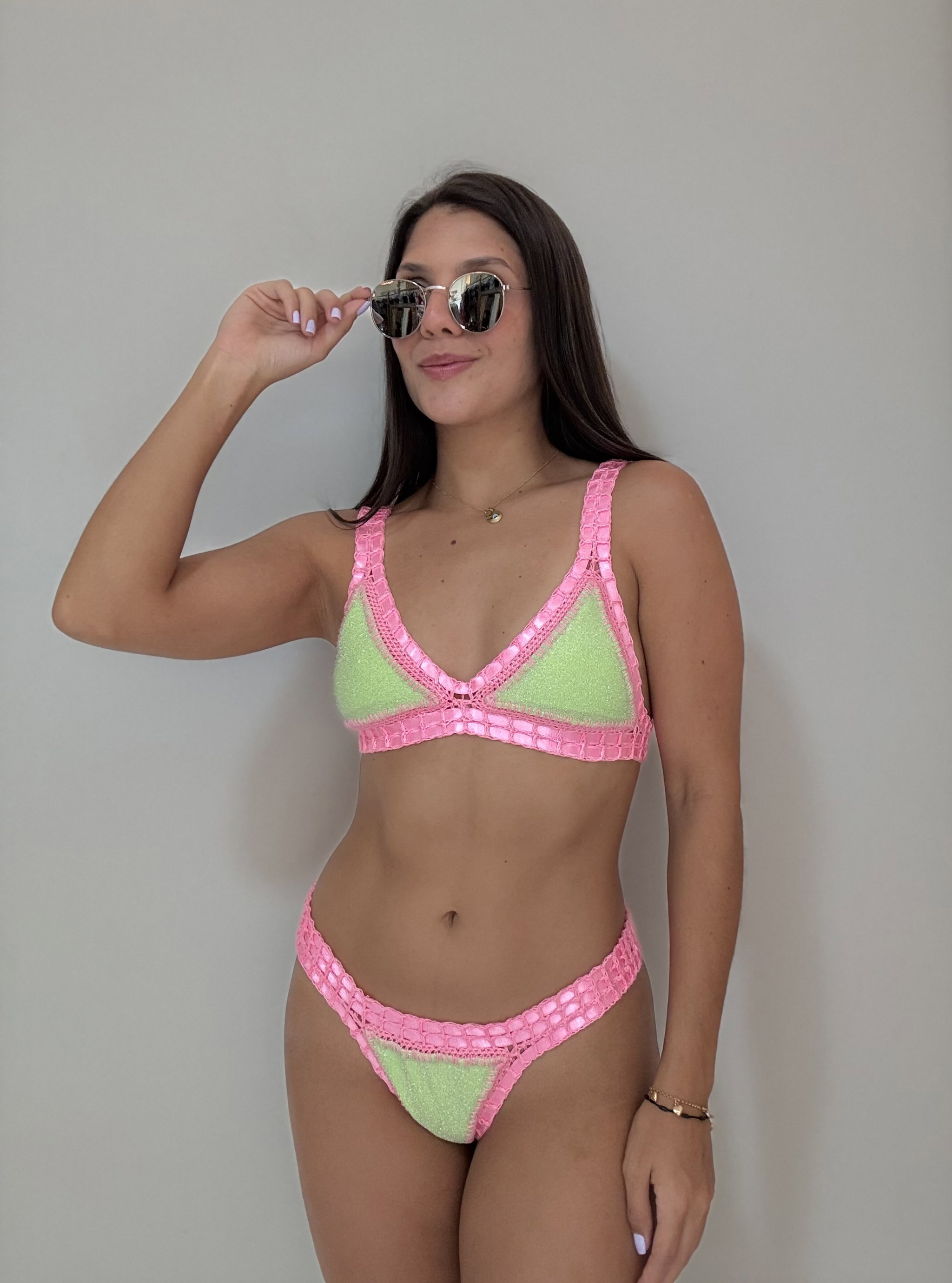 Tejido Verde Rosa_0