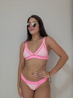 Tejido Verde Rosa
