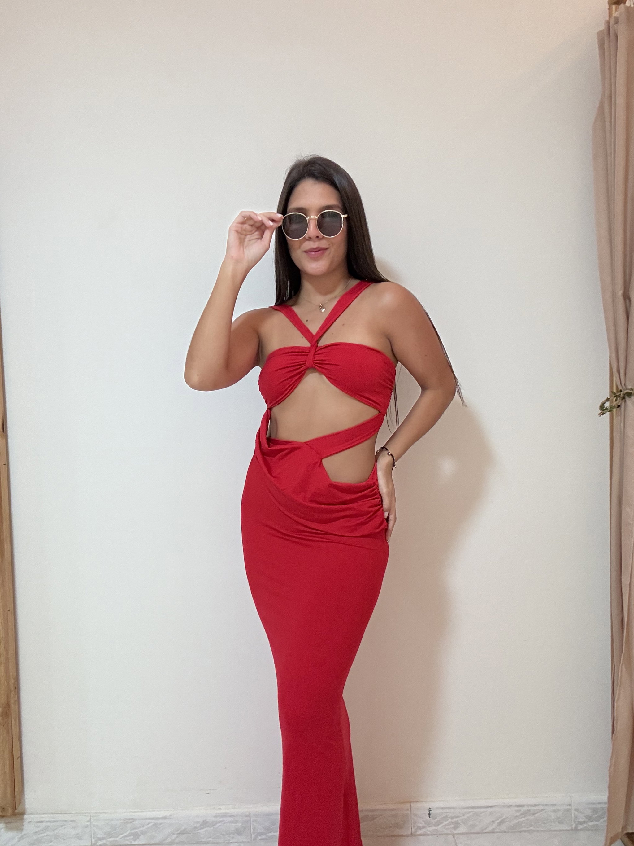 Vestido Largo Rojo_0